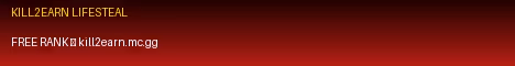 Kill2Earn banner Kill2Earn Minecraft server banner