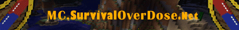 Survival Overdose banner Survival Overdose Minecraft server banner