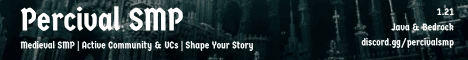 Percival SMP banner Percival SMP Minecraft server banner