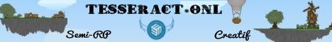 Tesseract banner Tesseract Minecraft server banner