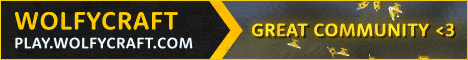 WolfyCraft banner WolfyCraft Minecraft server banner