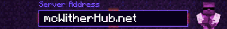 WitherHub banner WitherHub Minecraft server banner