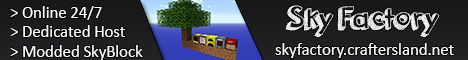 SkyFactory2 by CraftersLand banner SkyFactory2 by CraftersLand Minecraft server banner