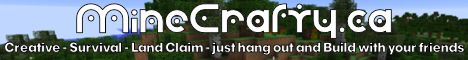 MineCrafty Server banner MineCrafty Server Minecraft server banner