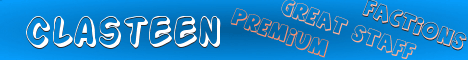 Clasteen banner Clasteen Minecraft server banner