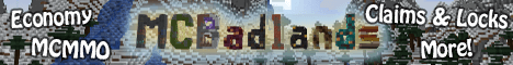 MC Badlands banner MC Badlands Minecraft server banner