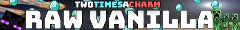 Raw Vanilla banner Raw Vanilla Minecraft server banner