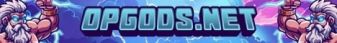 OPGods banner OPGods Minecraft server banner