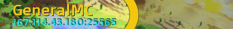 GeneralMC banner GeneralMC Minecraft server banner