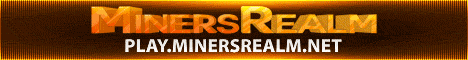 MinersRealm banner MinersRealm Minecraft server banner