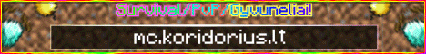 Mc Koridorius banner Mc Koridorius Minecraft server banner