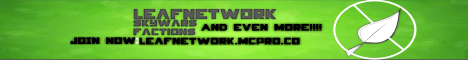 LeafNetWork banner LeafNetWork Minecraft server banner