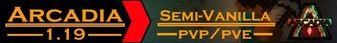 Arcadia banner Arcadia Minecraft server banner