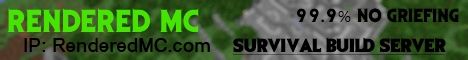 RenderedMC banner RenderedMC Minecraft server banner