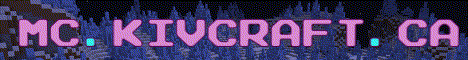 KivCraft banner KivCraft Minecraft server banner