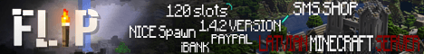 FLIP MineCraft 1.4.2 banner FLIP MineCraft 1.4.2 Minecraft server banner