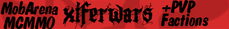 XiferWars PvP banner XiferWars PvP Minecraft server banner