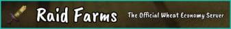 Raid Farms banner Raid Farms Minecraft server banner