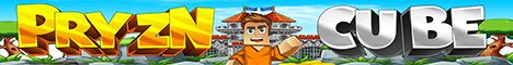 PryznCube Survival banner PryznCube Survival Minecraft server banner