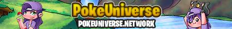 Poke Universe banner Poke Universe Minecraft server banner