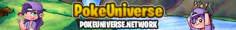 Poke Universe banner Poke Universe Minecraft server banner