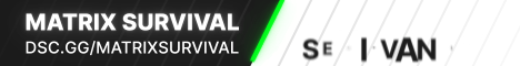 Matrix Survival banner Matrix Survival Minecraft server banner