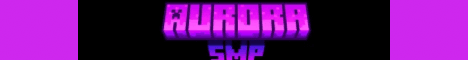 AuroraSMP banner AuroraSMP Minecraft server banner