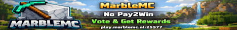 Marble MC banner Marble MC Minecraft server banner