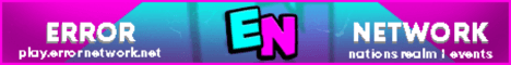 Error Network banner Error Network Minecraft server banner