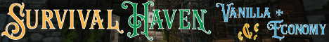 Survival Haven banner Survival Haven Minecraft server banner