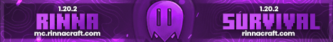 Rinna Craft banner Rinna Craft Minecraft server banner