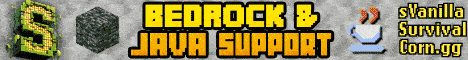 sVanilla Survival banner sVanilla Survival Minecraft server banner