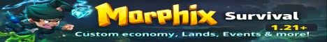 Morphix Survival banner Morphix Survival Minecraft server banner