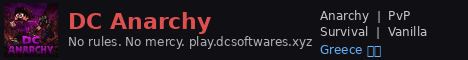 DC Anarchy banner DC Anarchy Minecraft server banner