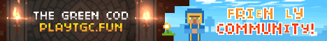 The Green Cod banner The Green Cod Minecraft server banner