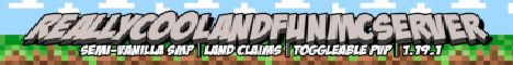 Really Cool and Fun MC Server banner Really Cool and Fun MC Server Minecraft server banner