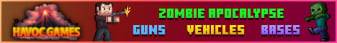 Havoc Games // The Mining Dead // Craft Theft Auto banner Havoc Games // The Mining Dead // Craft Theft Auto Minecraft server banner