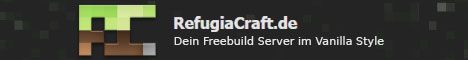 RefugiaCraft.de banner RefugiaCraft.de Minecraft server banner