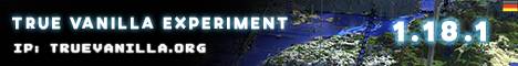 True Vanilla Experiment banner True Vanilla Experiment Minecraft server banner