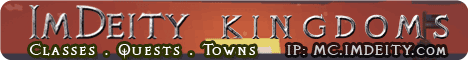 ImDeity Kingdoms banner ImDeity Kingdoms Minecraft server banner