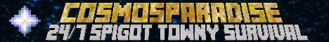 CosmosParadise banner CosmosParadise Minecraft server banner