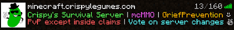 Crispys Survival World banner Crispys Survival World Minecraft server banner