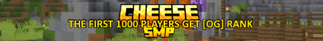 Cheese SMP banner Cheese SMP Minecraft server banner