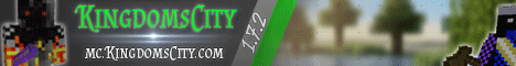 KingdomsCity banner KingdomsCity Minecraft server banner