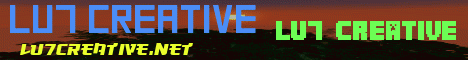 LU7 Creative banner LU7 Creative Minecraft server banner