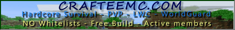 Crafteemc banner Crafteemc Minecraft server banner