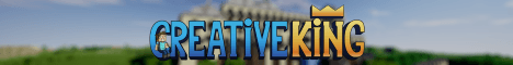 CreativeKing banner CreativeKing Minecraft server banner