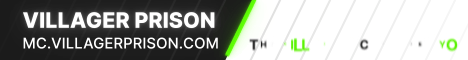 Villager Prison banner Villager Prison Minecraft server banner