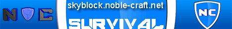 Noble Craft Skyblock banner Noble Craft Skyblock Minecraft server banner