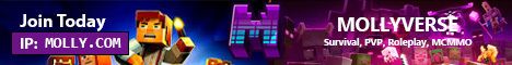 Mollyverse banner Mollyverse Minecraft server banner